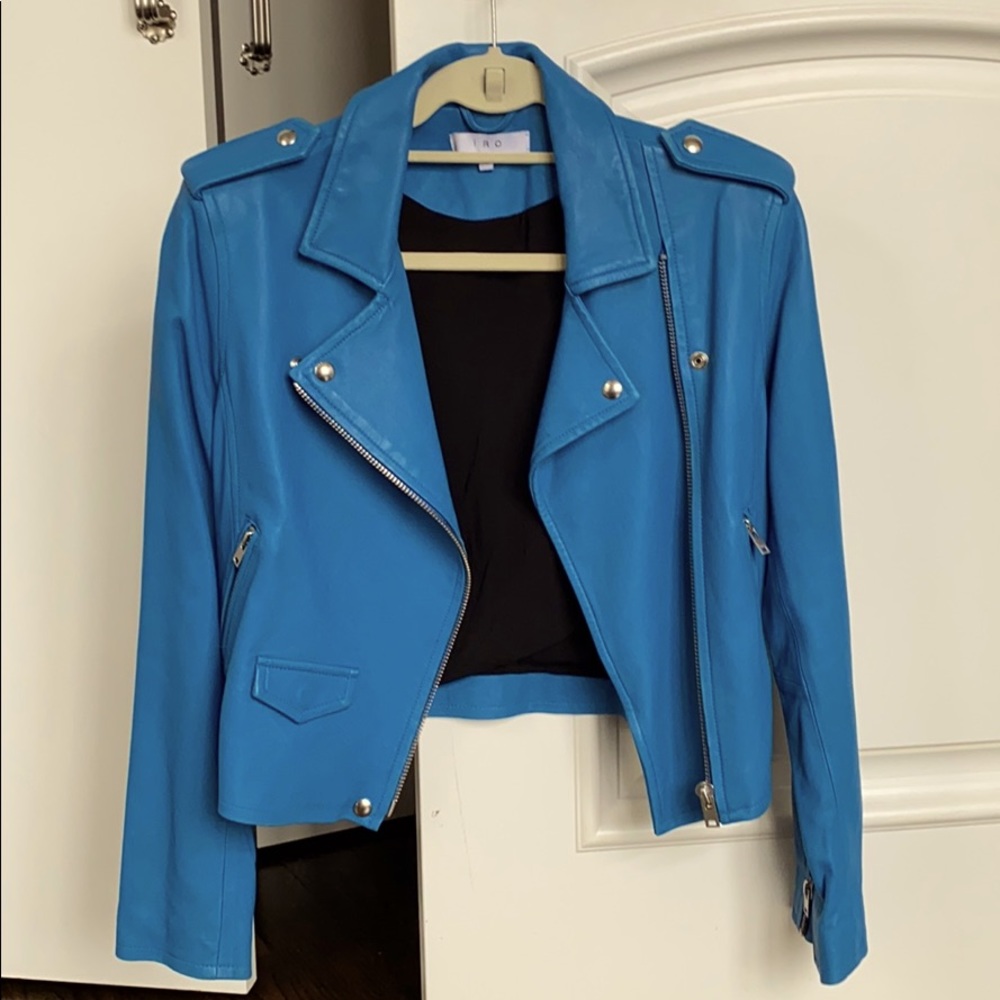 IRO leather moto jacket NWOT- size 42